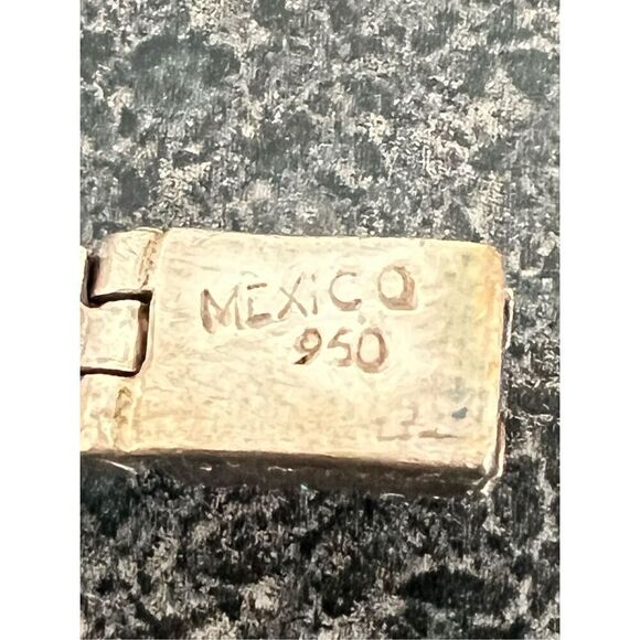 Vintage Sterling silver 925 Bracelet /w genuine Agate stones - Picture 16 of 16